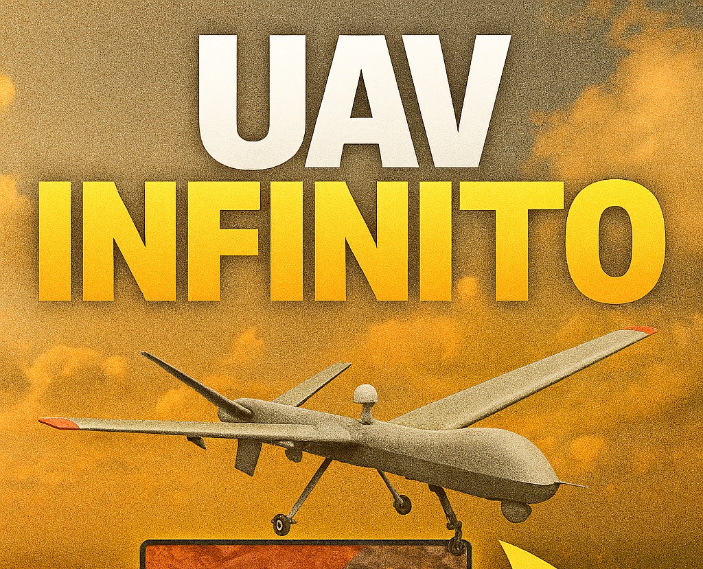 UAV ELI Infinito: gráfico con dron militar
